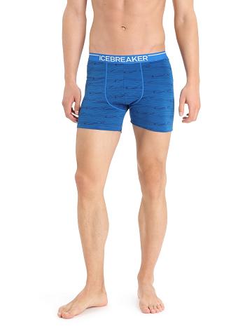 Icebreaker Merino Anatomica Boxers Férfi Fehérnemű Sötétkék | HU 1310YXFU